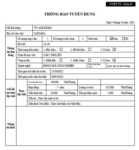 đóng gói công nghiệp tại Nhật