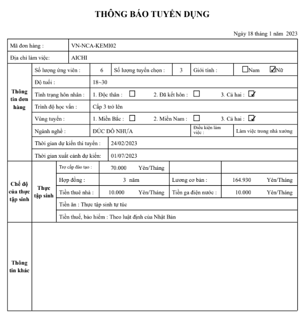 Đúc đồ nhựa tại Nhật Bản