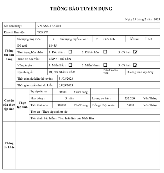 Dựng giàn giáo tại Nhật