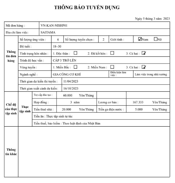 Gia công cơ khí Nhật Bản 