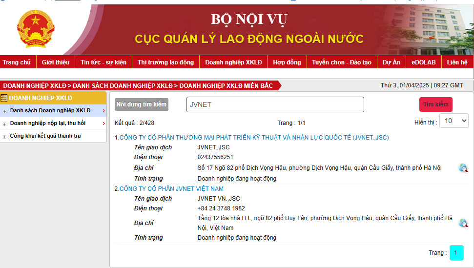 cách kiểm tra cty xklđ uy tín 